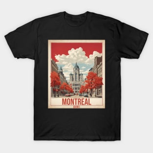 Montreal Canada Vintage Poster Tourism T-Shirt